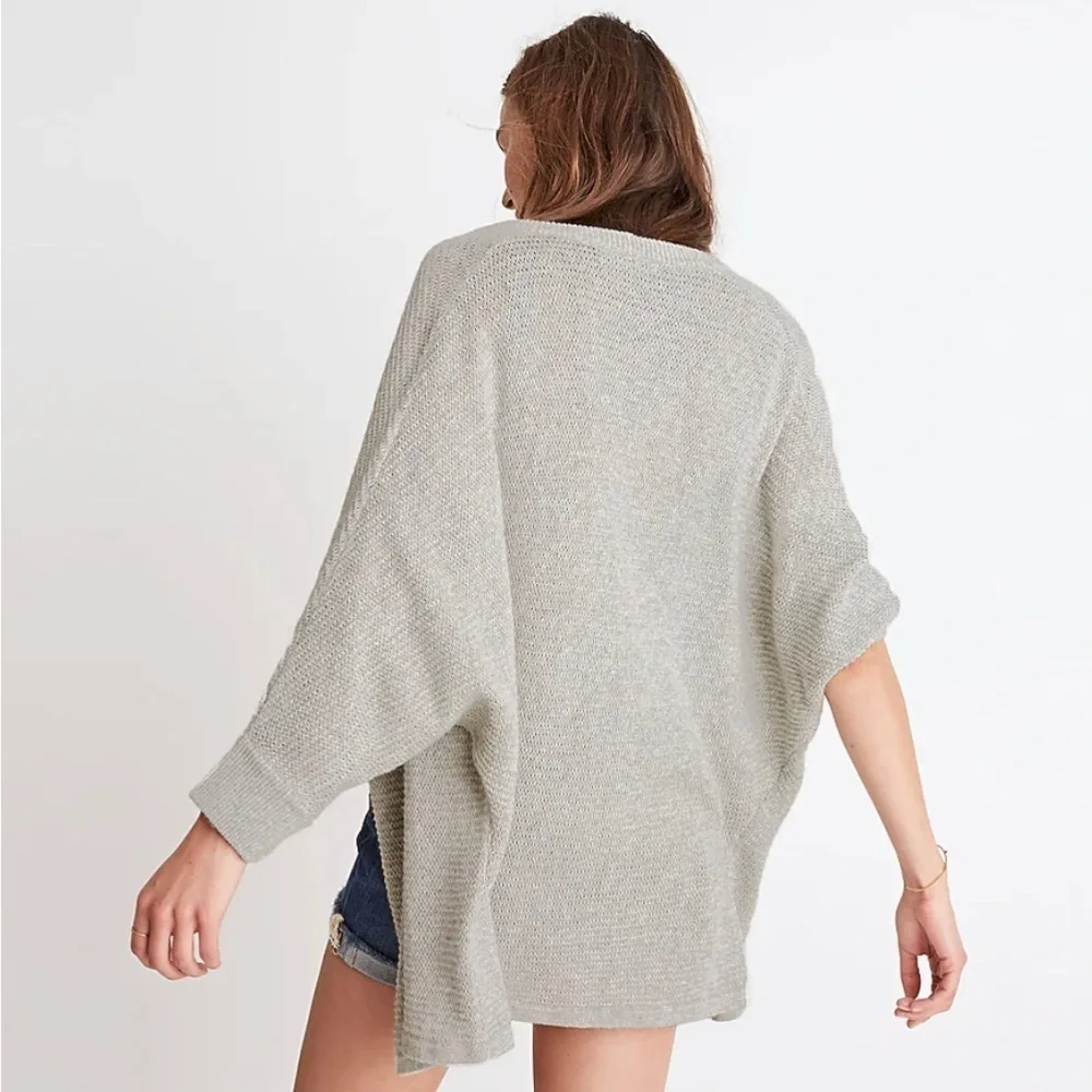 Madewell Seabank Cardigan Open Front Sweater, Size XL, Dolman Sleeve Sweater